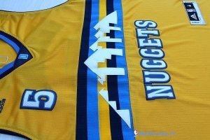 Maillot NBA Pas Cher Denver Nuggets Nate Robinson 5 Jaune