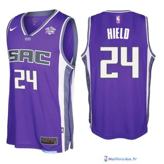 Maillot NBA Pas Cher Sacramento Kings Buddy Hield 24 Purpura 2017/18