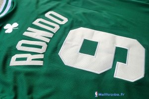 Maillot NBA Pas Cher Boston Celtics Rajon Rondo 9 Vert Blanc