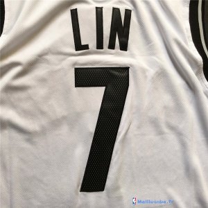 Maillot NBA Pas Cher Brooklyn Nets Jeremy Lin 7 Blanc