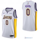 Maillot NBA Pas Cher Los Angeles Lakers Junior Kyle Kuzma 0 Blanc 2017/18