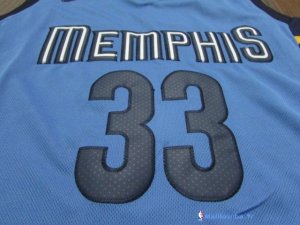 Maillot NBA Pas Cher Memphis Grizzlies Pau Gasol 33 Bleu Statement 2017/18