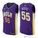 Maillot NBA Pas Cher New Orleans Pelicans E'Twaun Moore 55 Nike Purpura Ville 2017/18