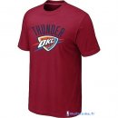 T-Shirt NBA Pas Cher Oklahoma City Thunder Bordeaux