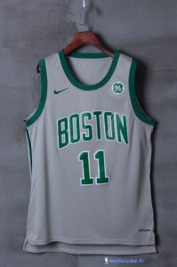 Maillot NBA Pas Cher Boston Celtics Kyrie Irving 11 Gris Ville 2017/18