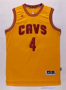 Maillot NBA Pas Cher Cleveland Cavaliers Iman Shumpert 4 Jaune