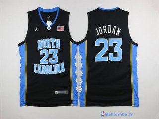 Maillot NCAA Pas Cher North Carolina Michael Jordan 23 Noir