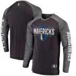 Dallas Mavericks Fanatics Branded BlackHeathered Gray Noches Ene-Be-A Authentic Long Sleeve Shooting Shirt