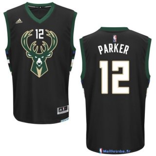 Maillot NBA Pas Cher Milwaukee Bucks Jabari Parker 12 Noir