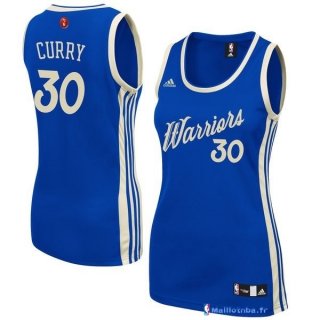 Maillot NBA Pas Cher Noël Femme Stephen Curry 30 Bleu