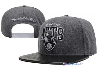 Bonnet NBA Brooklyn Nets 2016 Gris Profond