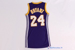 Maillot NBA Pas Cher Los Angeles Lakers Femme Kobe Bryant 24 Pourpre