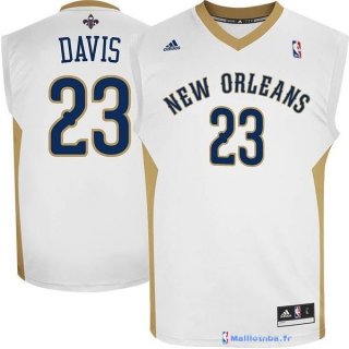 Maillot NBA Pas Cher New Orleans Pelicans Anthony Davis 23 Blanc