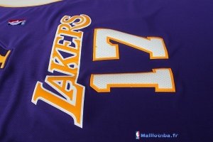 Maillot NBA Pas Cher Los Angeles Lakers Jeremy Lin 17 Pourpre