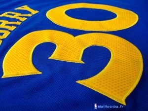 Maillot NBA Pas Cher Golden State Warriors Stephen Curry 30 Bleu