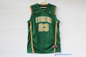 Maillot NCAA Pas Cher Irish LeBron James 23 Vert