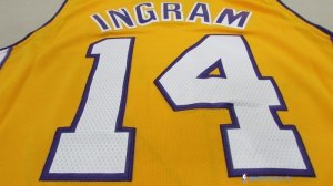 Maillot NBA Pas Cher Los Angeles Lakers Ingram 14 Jaune