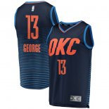 Oklahoma City Thunder Paul George Fanatics Branded Navy Fast Break Replica Jersey - Statement Edition