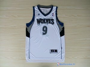 Maillot NBA Pas Cher Minnesota Timberwolves Ricky Rubio 9 Blanc