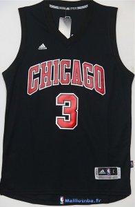 Maillot NBA Pas Cher Chicago Bulls Dwyane Wade 3 Noir