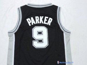 Maillot NBA Pas Cher San Antonio Spurs Junior Tony Parker 9 Noir