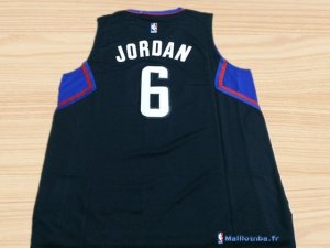 Maillot NBA Pas Cher Los Angeles Clippers DeAndre Jordan 6 Noir