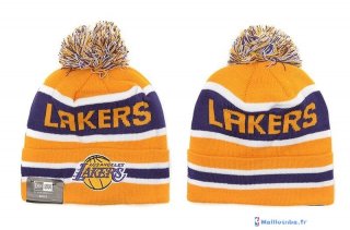 Tricoter un Bonnet NBA Los Angeles Lakers 2016 Jaune