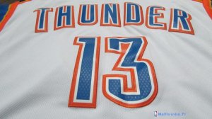 Maillot NBA Pas Cher Oklahoma City Thunder Paul George 13 Blanc Association 2017/18