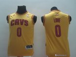 Maillot NBA Pas Cher Cleveland Cavaliers Junior Kevin Love 0 Jaune