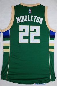 Maillot NBA Pas Cher Milwaukee Bucks Khris Middleton 22 Vert