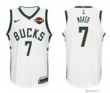 Maillot NBA Pas Cher Milwaukee Bucks Thon Maker 7 Blanc 2017/18