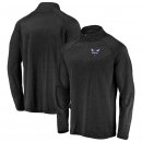 Charlotte Hornets Fanatics Branded Black Iconic Striated Raglan Quarter-Zip Pullover Jacket