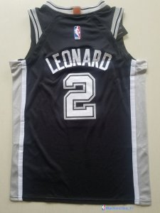 Maillot NBA Pas Cher San Antonio Spurs Junior Kawhi Leonard 2 Noir Icon 2017/18