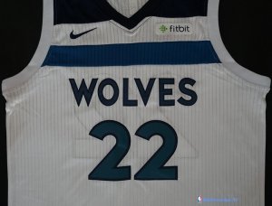 Maillot NBA Pas Cher Minnesota Timberwolves Andrew Wiggins 22 Blanc 2017/18