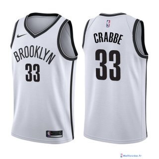 Maillot NBA Pas Cher Brooklyn Nets Allen Crabbe 33 Blanc Association 2017/18