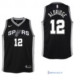 Maillot NBA Pas Cher San Antonio Spurs Junior LaMarcus Aldridge 12 Noir Icon 2017/18