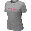 T-Shirt NBA Pas Cher Femme Houston Rockets Gris
