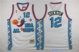 Maillot NBA Pas Cher All Star 1996 John Stockton 12 Blanc