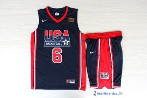 Maillot NBA Pas Cher USA 1992 Ewing 6 Noir