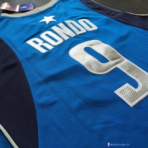 Maillot NBA Pas Cher Dallas Mavericks Rajon Rondo 9 Bleu