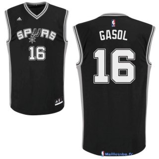 Maillot NBA Pas Cher San Antonio Spurs Pau Gasol 16 Noir