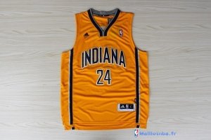 Maillot NBA Pas Cher Indiana Pacers Paul George 24 Jaune