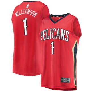 New Orleans Pelicans Zion Williamson Fanatics Branded Red 2019 NBA Draft First Round Pick Fast Break Replica Jersey - Statement Edition