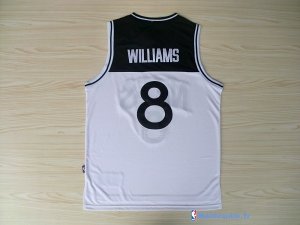 Maillot NBA Pas Cher Brooklyn Nets Deron Michael Williams 8 Blanc Noir