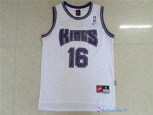 Maillot NBA Pas Cher Sacramento Kings Peja Stojakovic 16 Retro Blanc