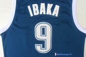 Maillot NBA Pas Cher Oklahoma City Thunder Serge Ibaka 9 Retro Bleu