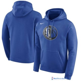 Sweat Capuche NBA Dallas Mavericks Nike Bleu