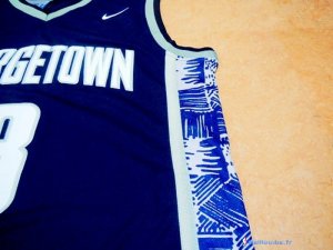 Maillot NCAA Pas Cher Georgetown Hoyas Allen Iverson 3 Bleu