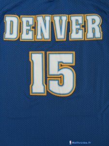 Maillot NBA Pas Cher Denver Nuggets Carmelo Anthony 15 Retro Bleu