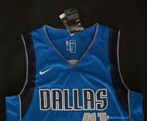 Maillot NBA Pas Cher Dallas Mavericks Dirk Nowitzki 41 Bleu Icon 2017/18